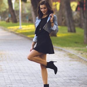 Bottines noir à talons